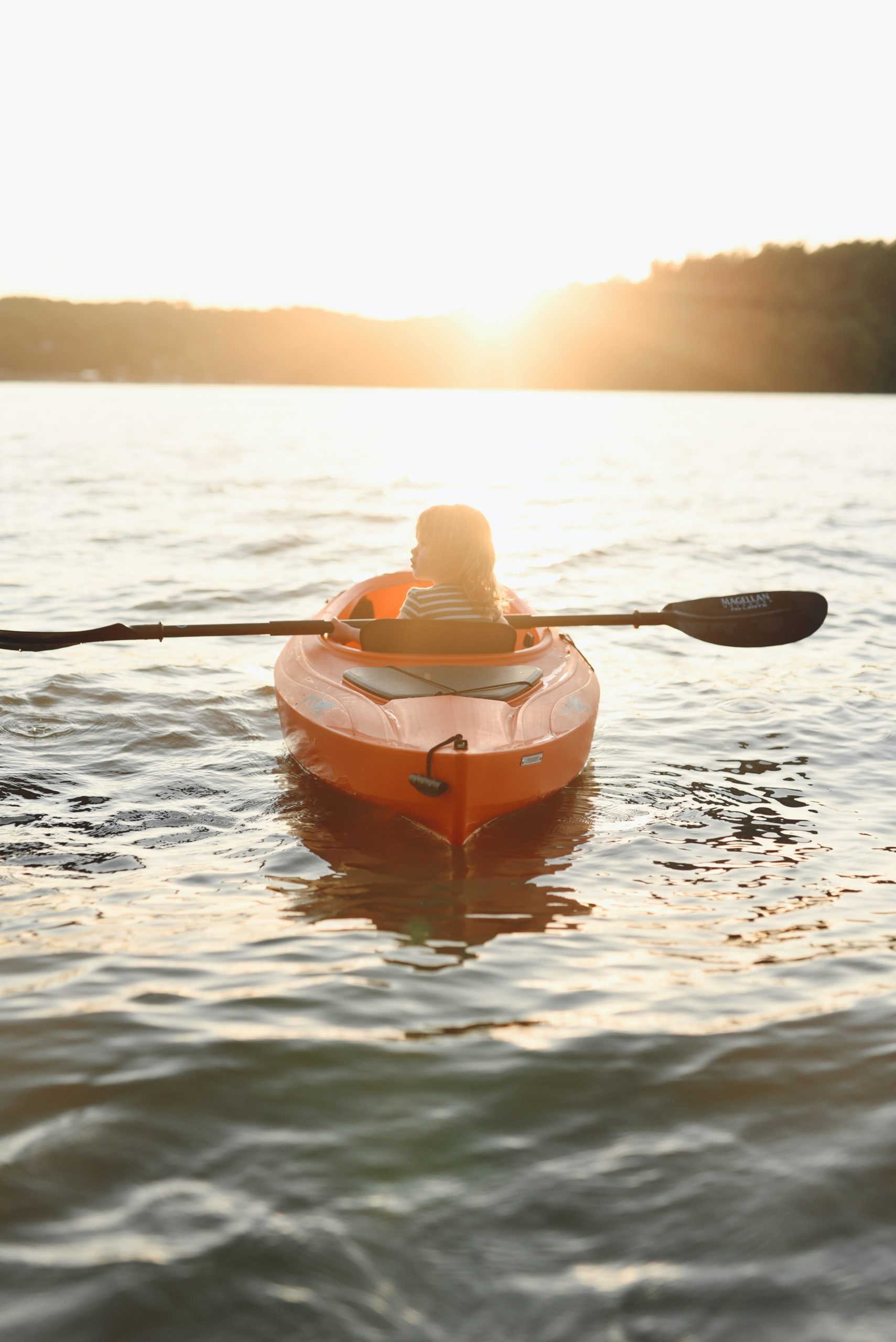 Youth Sit in Kayak