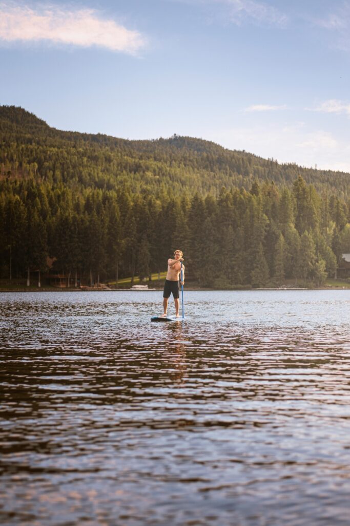 Paddle boarding in Utah